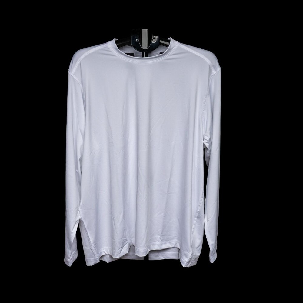 Lands’ End Men’s Long Sleeve Performance Tee – White – XL – NWOT